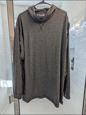 Roundtree & Yorke Men's Dark Heather Gray Crewneck Hoodie